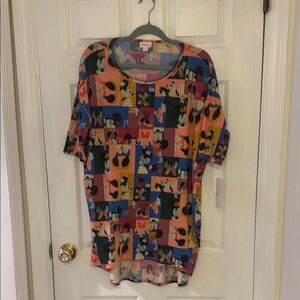 LulaRoe Disney Print Oversized Shirt NWT